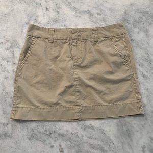 Khaki Gap Favorite Chino Mini Skirt